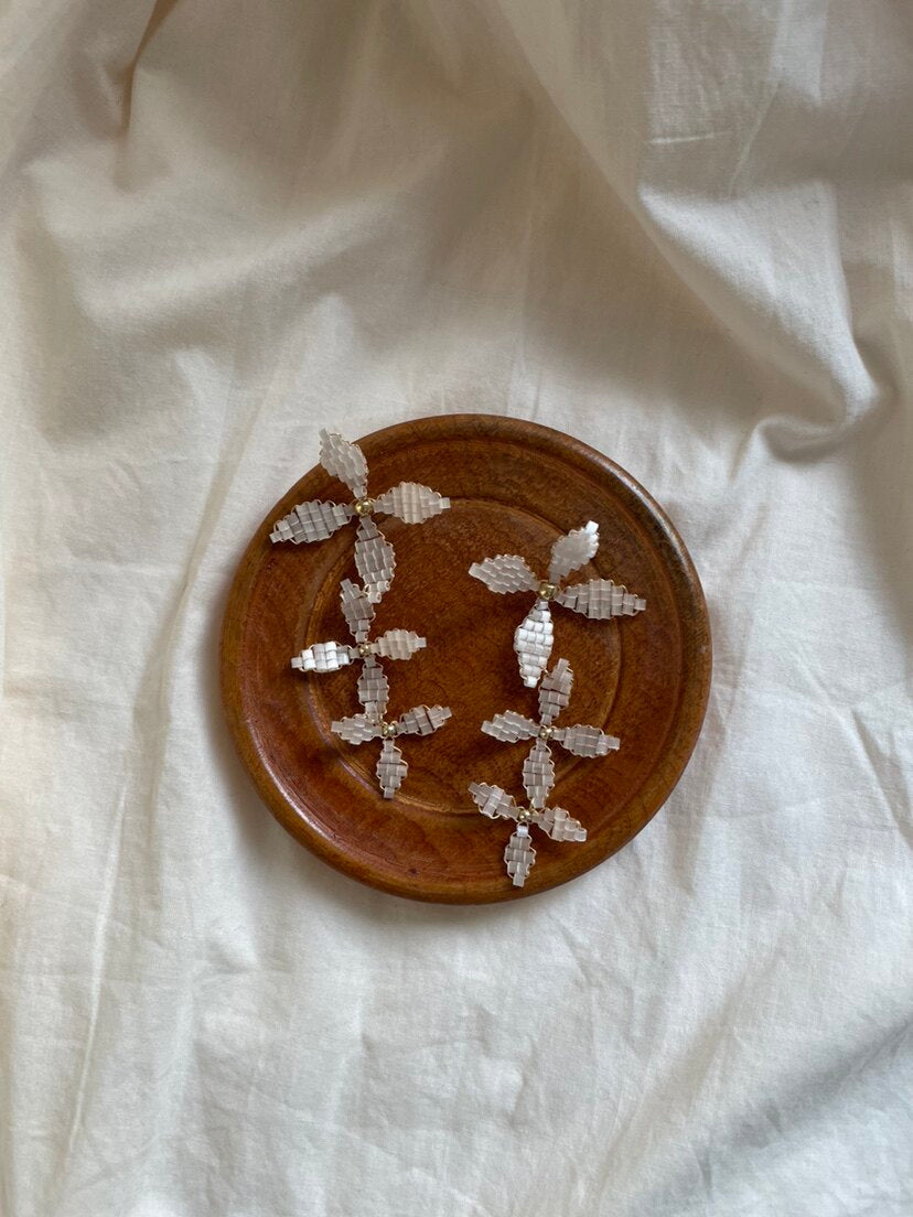 Woven Flower Earrings - SH5113XO