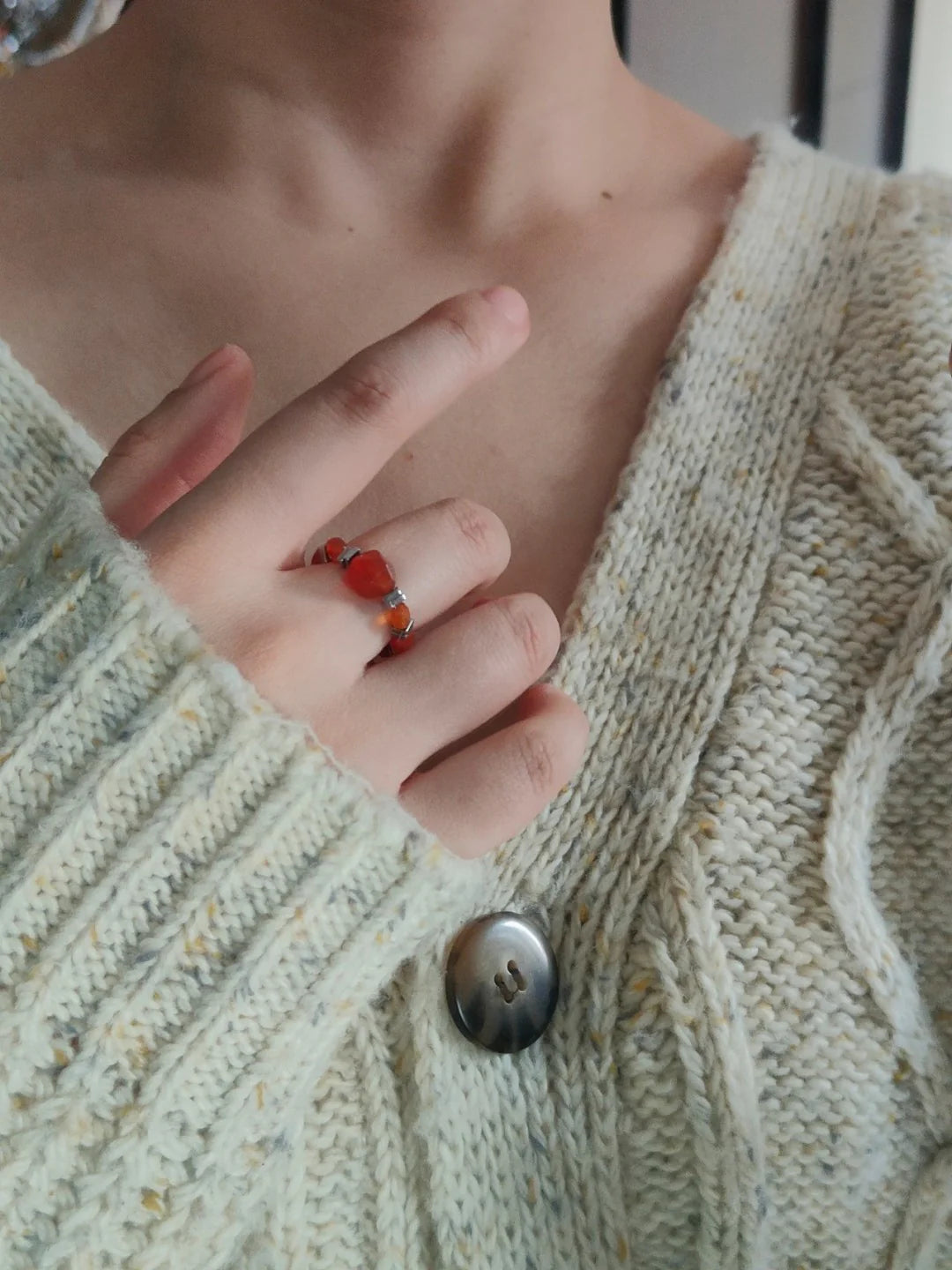 Scarlet & Steel Geometric Earrings