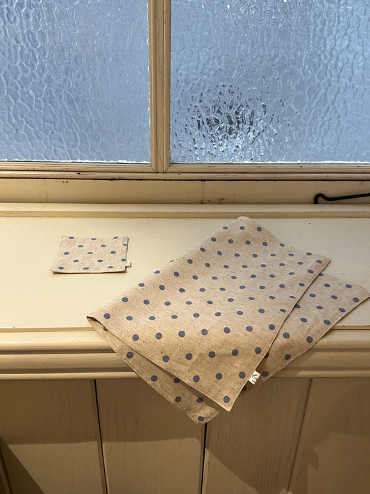 Blue Polka Dot Table Mat - SH5115ZP