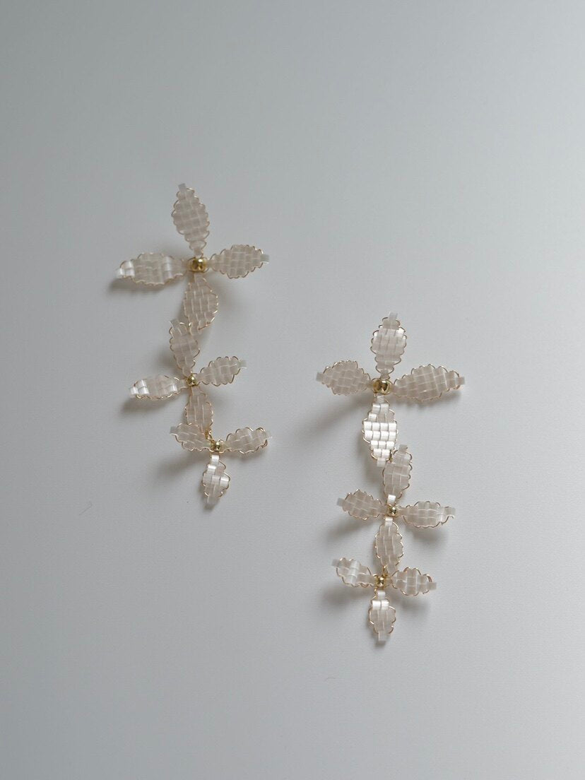 Woven Flower Earrings - SH5113XO