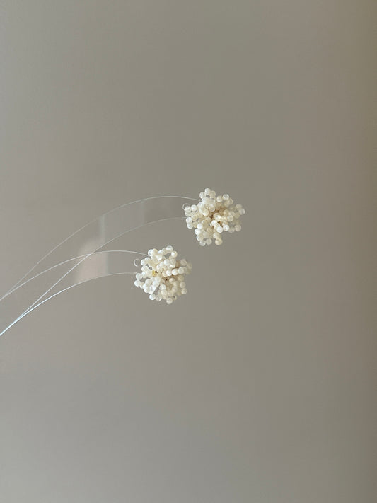 Mother-of-Pearl Flower Earrings - SH5102VR