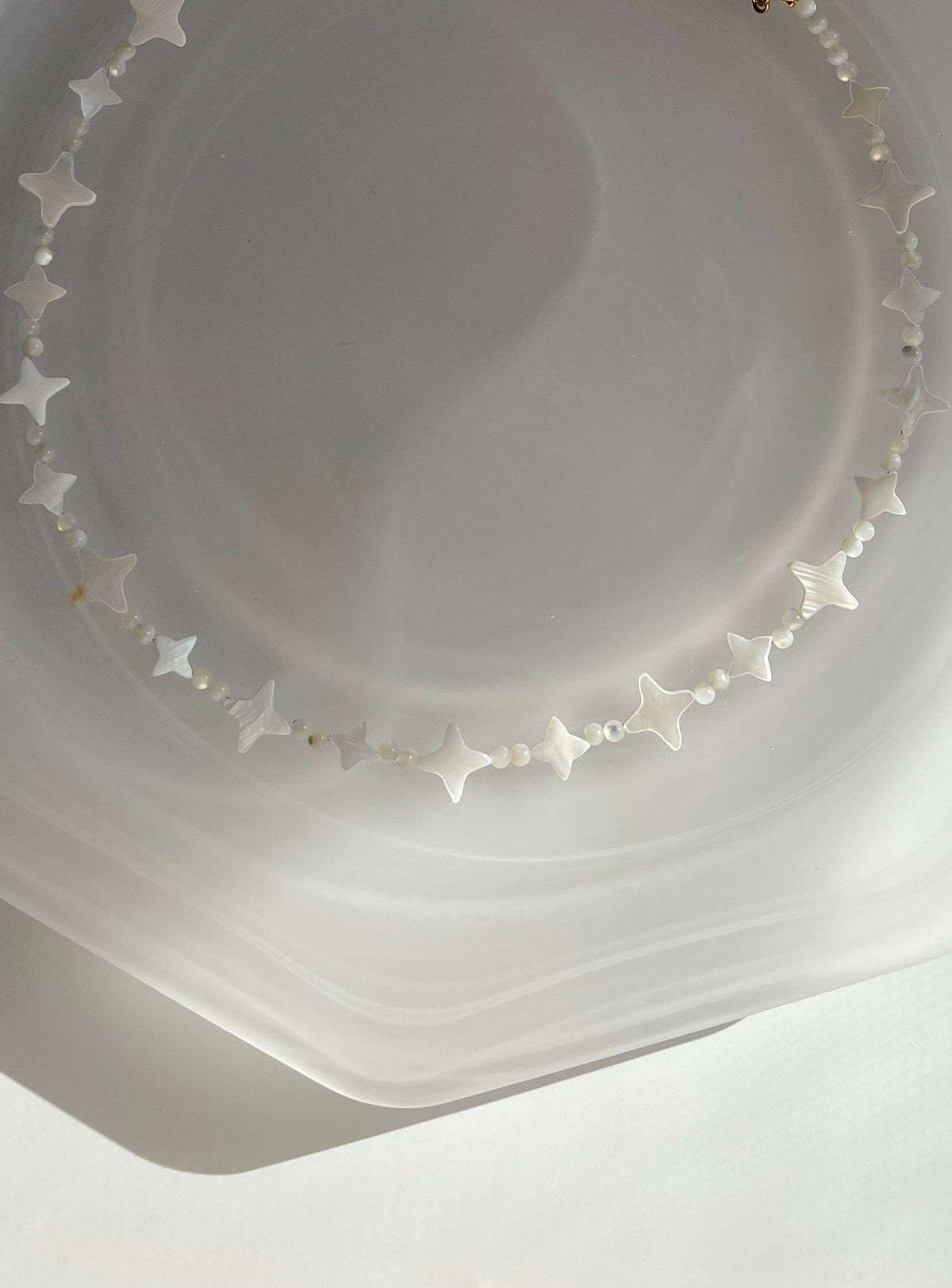 Mother-of-Pearl Starburst Necklace - SH5127ZS