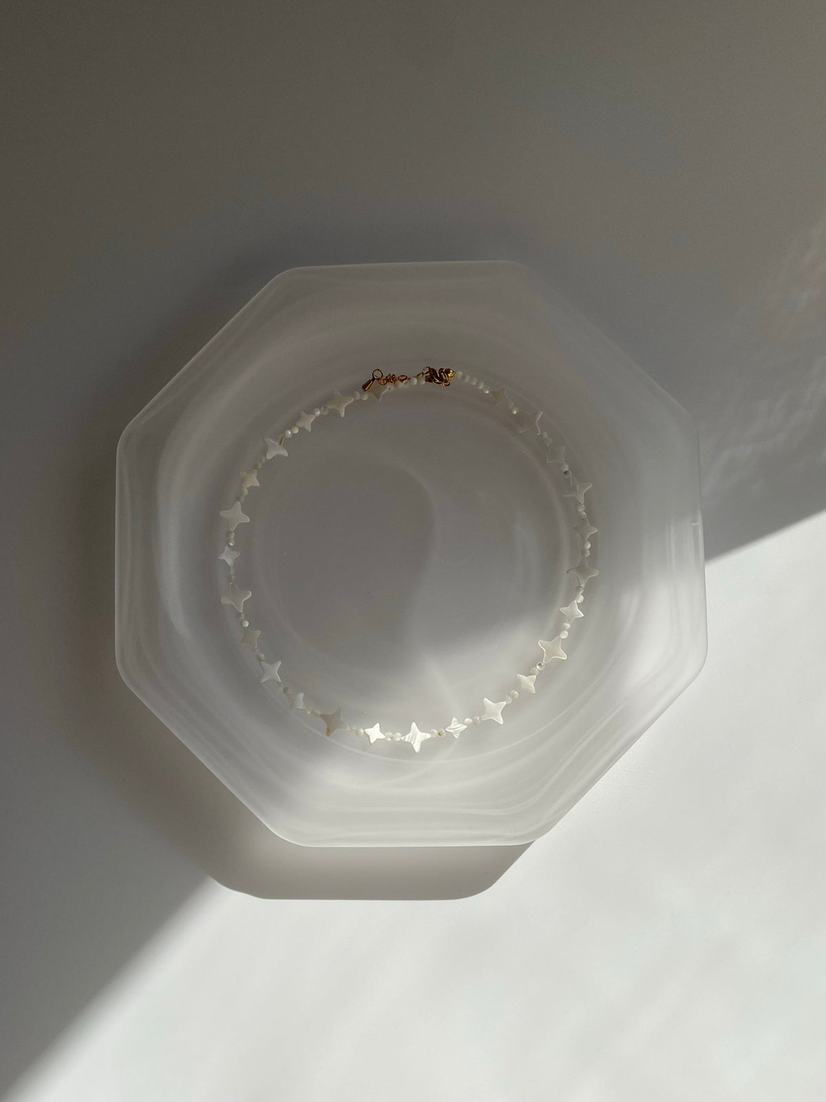 Mother-of-Pearl Starburst Necklace - SH5127ZS