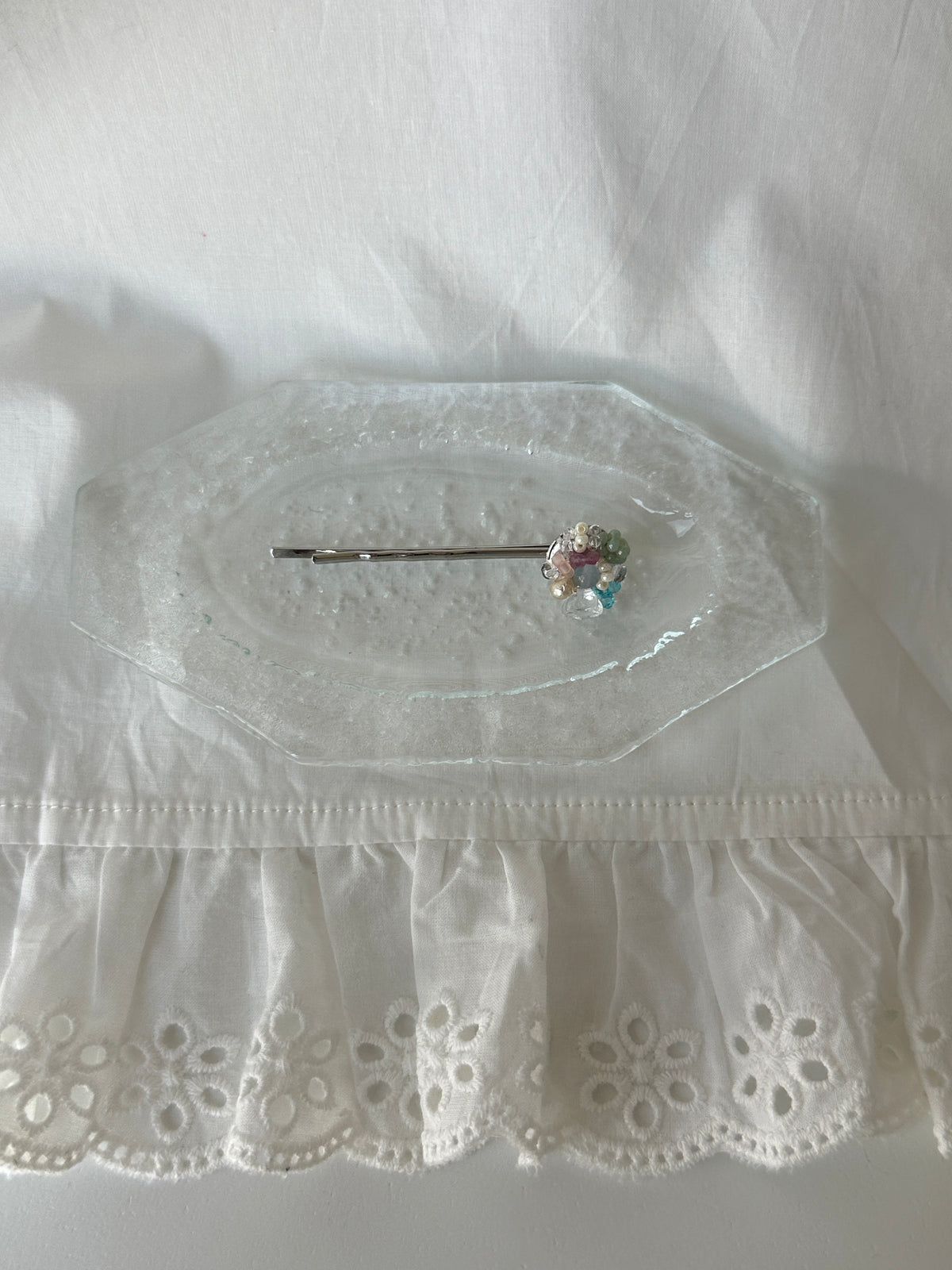 Colorful Beaded Flower Hair Clip - SH5125WY