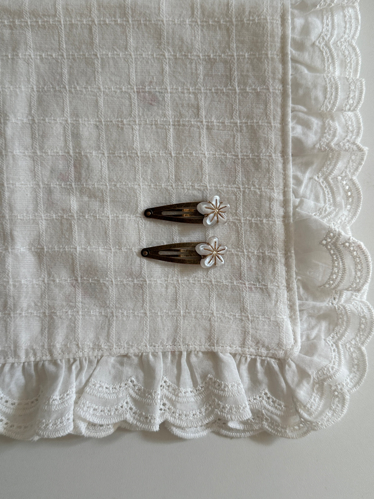 Silver Flower Hair Clips - SH5111YH