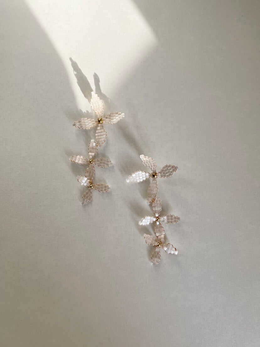 Woven Flower Earrings - SH5113XO