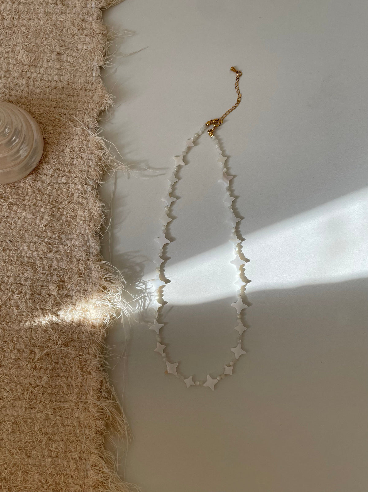 Mother-of-Pearl Starburst Necklace - SH5127ZS