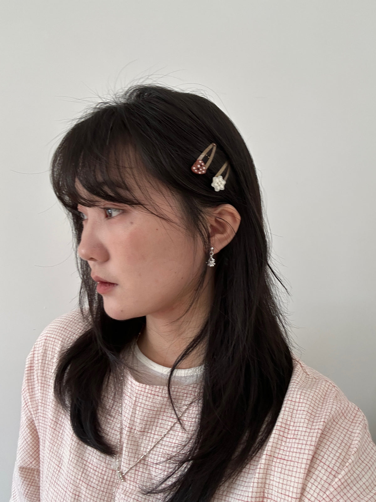 Snowflake Heart Hair Clips - SH5107WZ