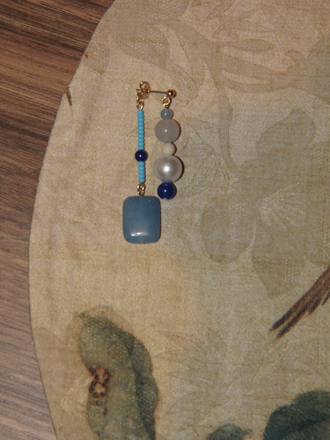 Blue River Natural Stones Beaded Earrings