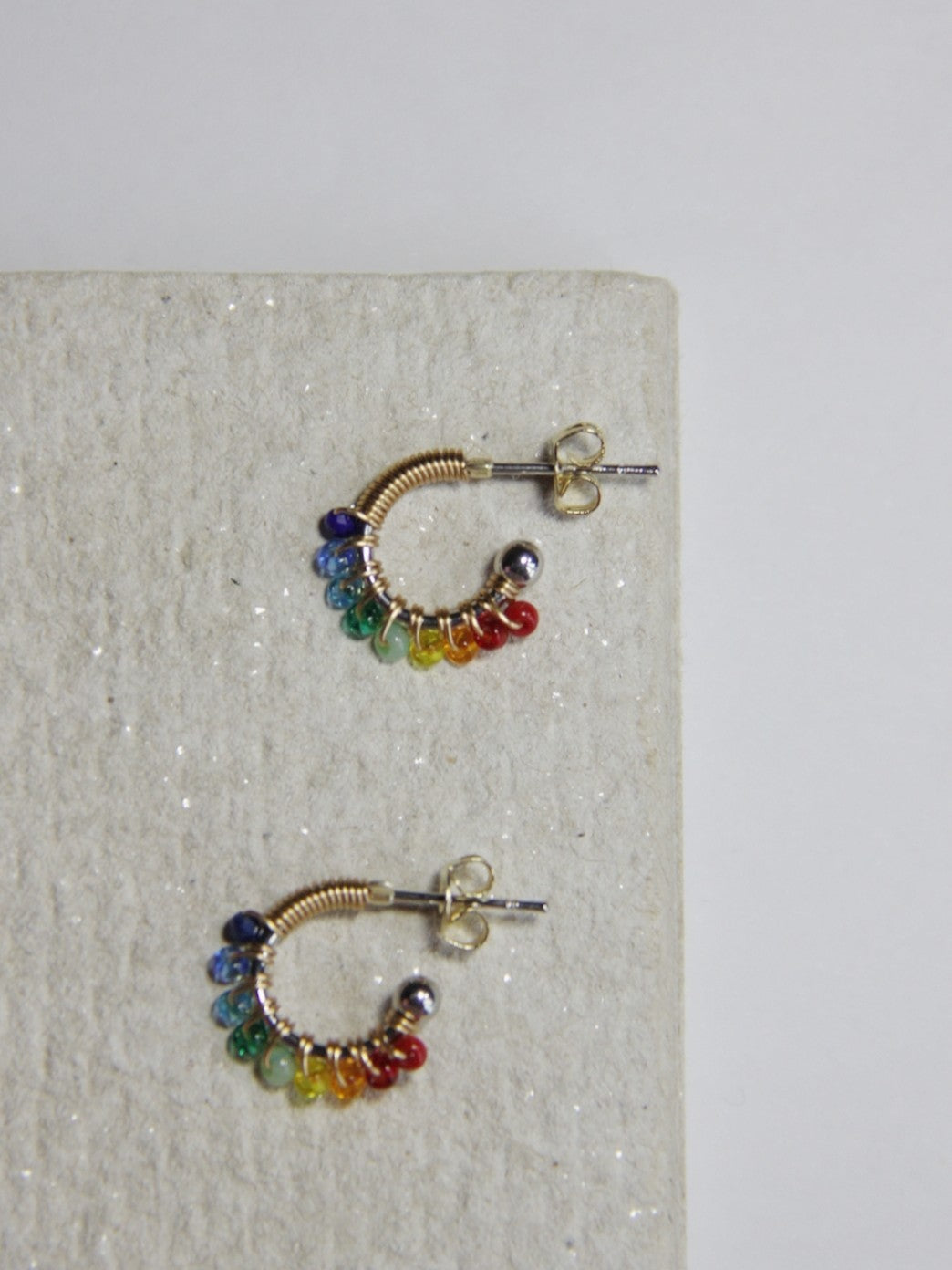 Cute Rainbow Hoop Earrings