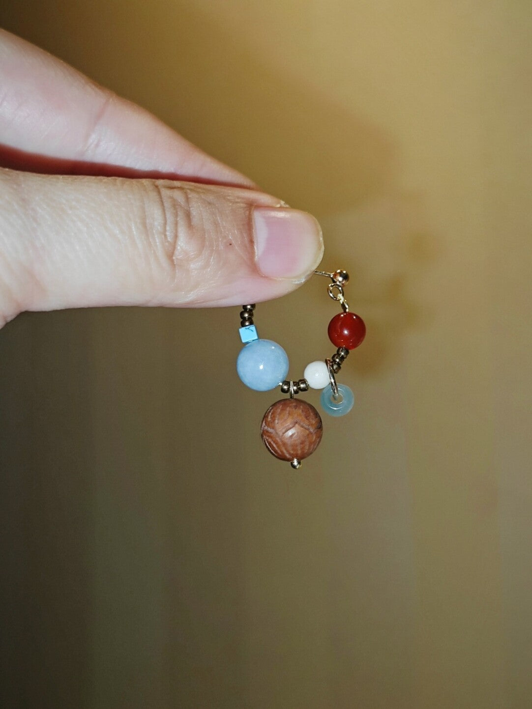 Colorful Beaded Cluster Earrings