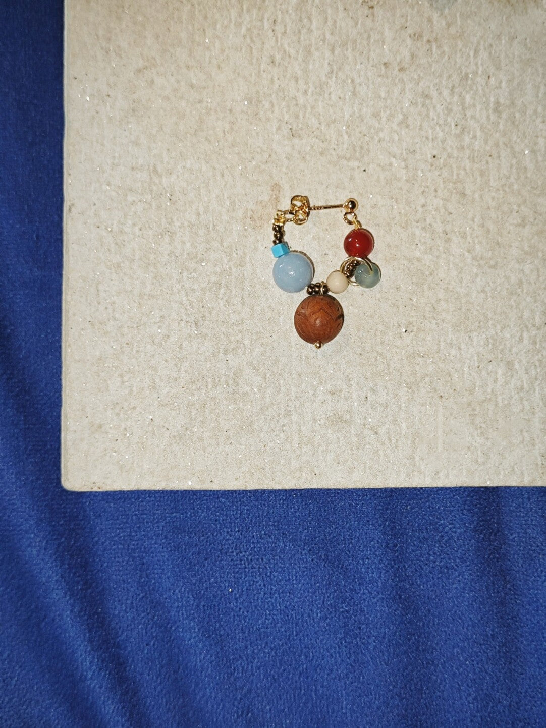 Colorful Beaded Cluster Earrings