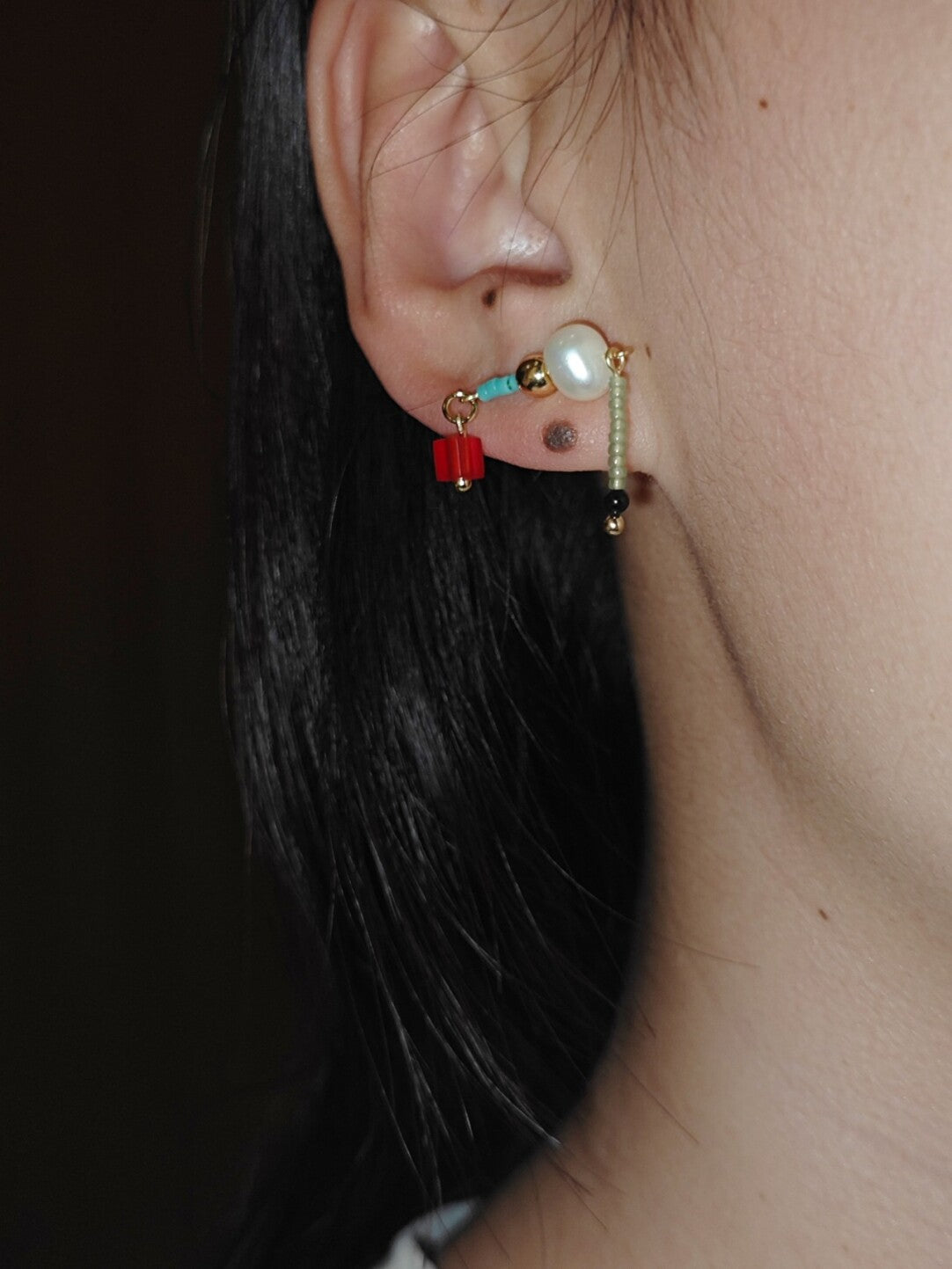 Mini Fun Beaded Earrings