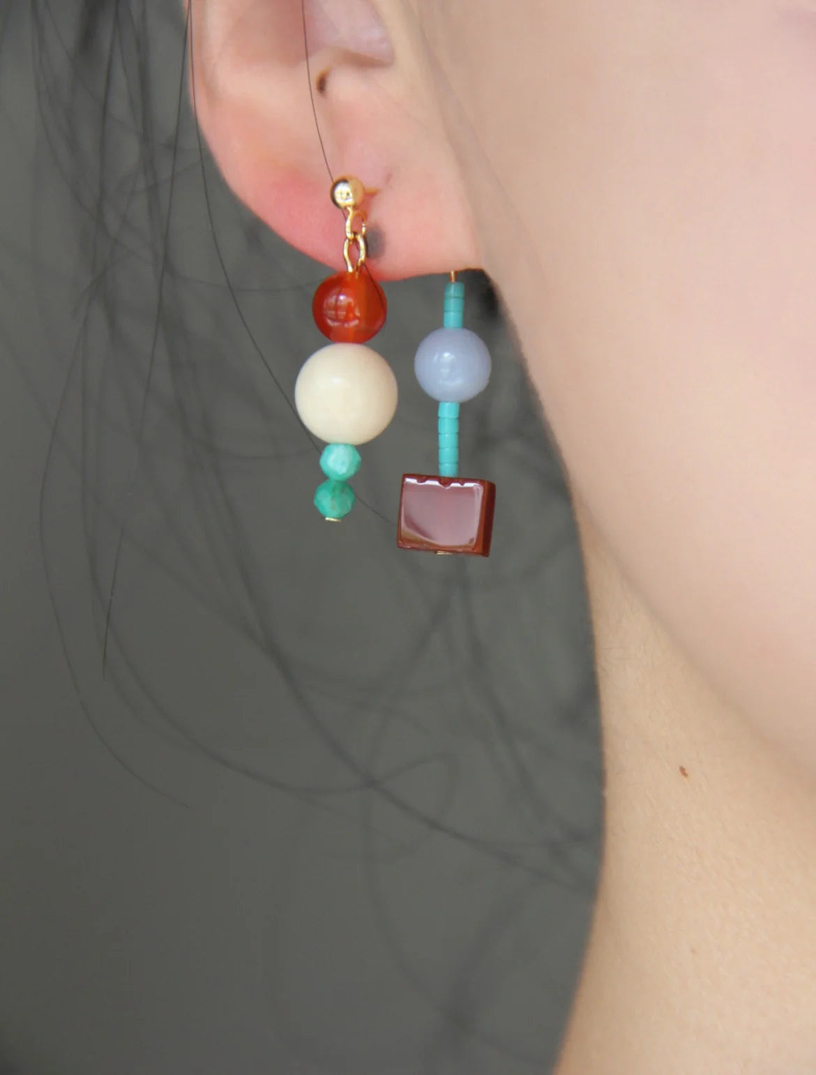 Boho Confetti Beaded Earrings