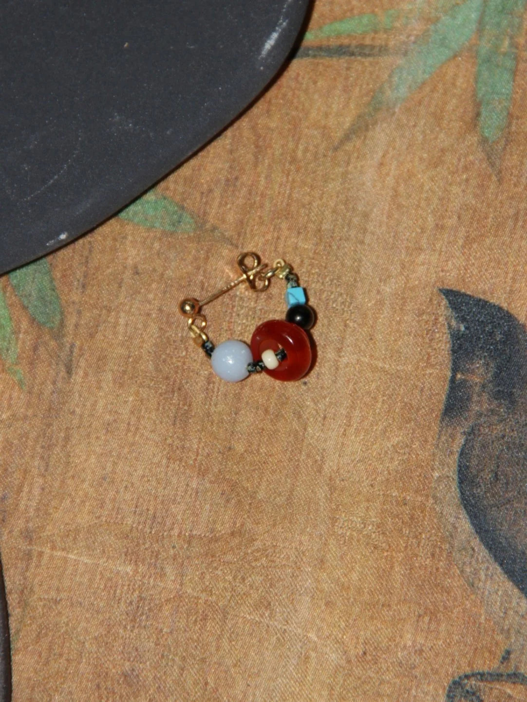 Natural Agate Zen Hoop Earrings