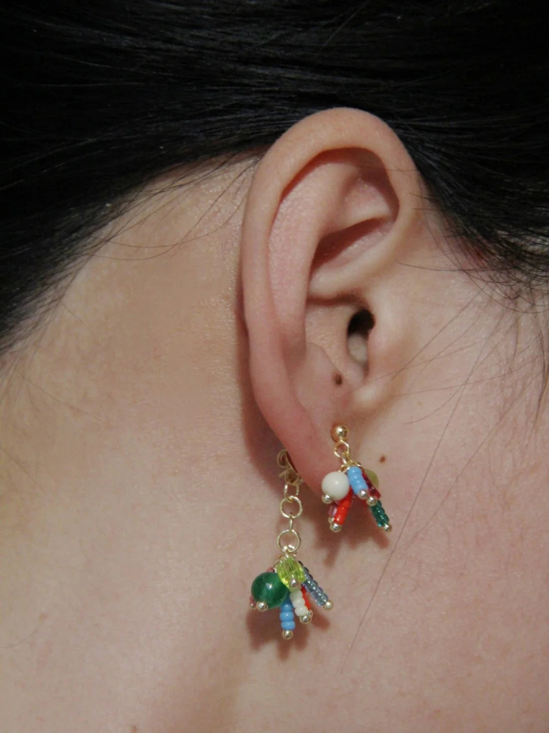 Cute Fireworks Beaded Earrings