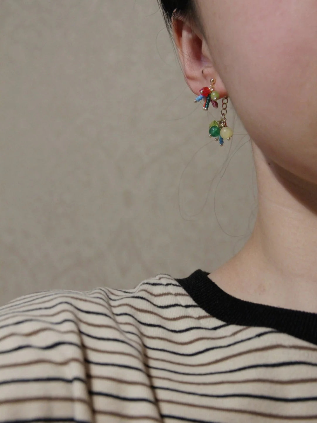 Cute Fireworks Beaded Earrings