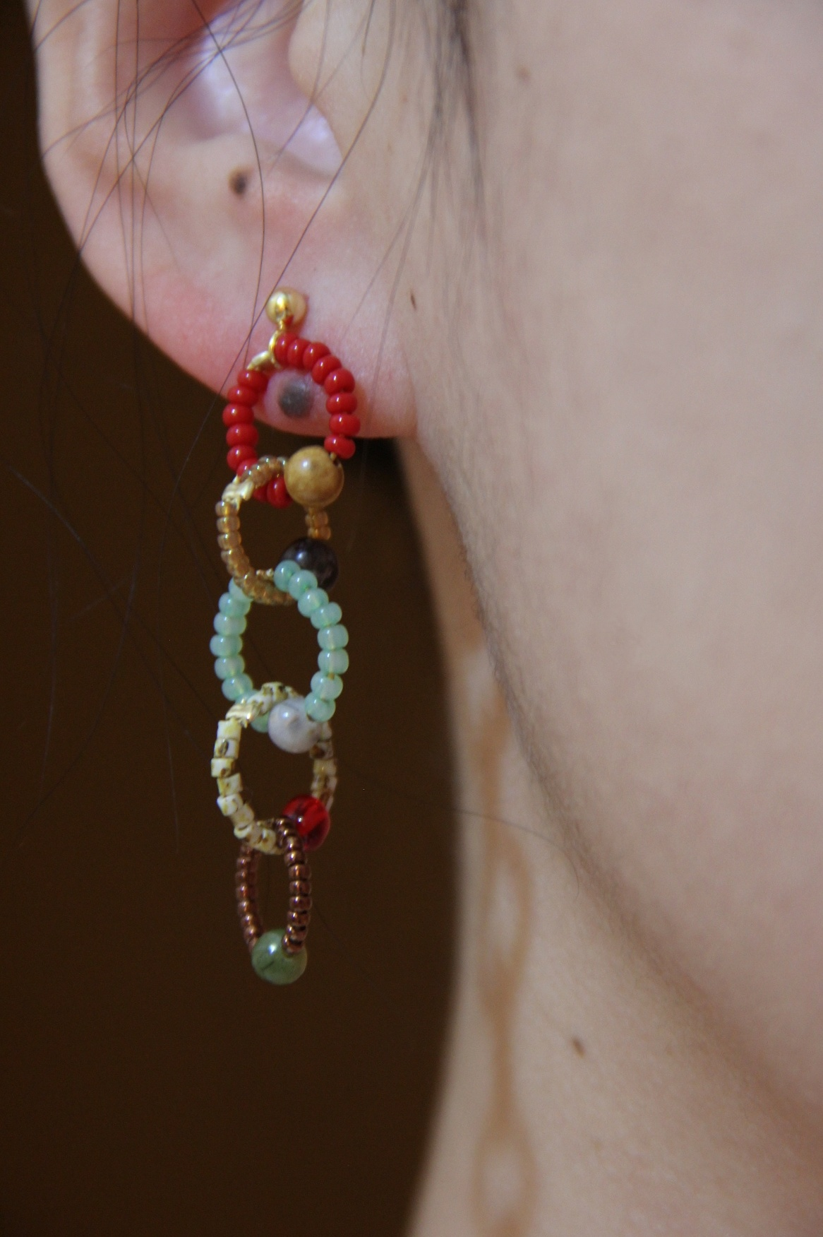 The Palace Circle Beaded Earrings