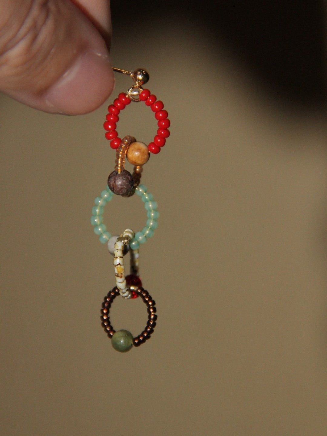 The Palace Circle Beaded Earrings