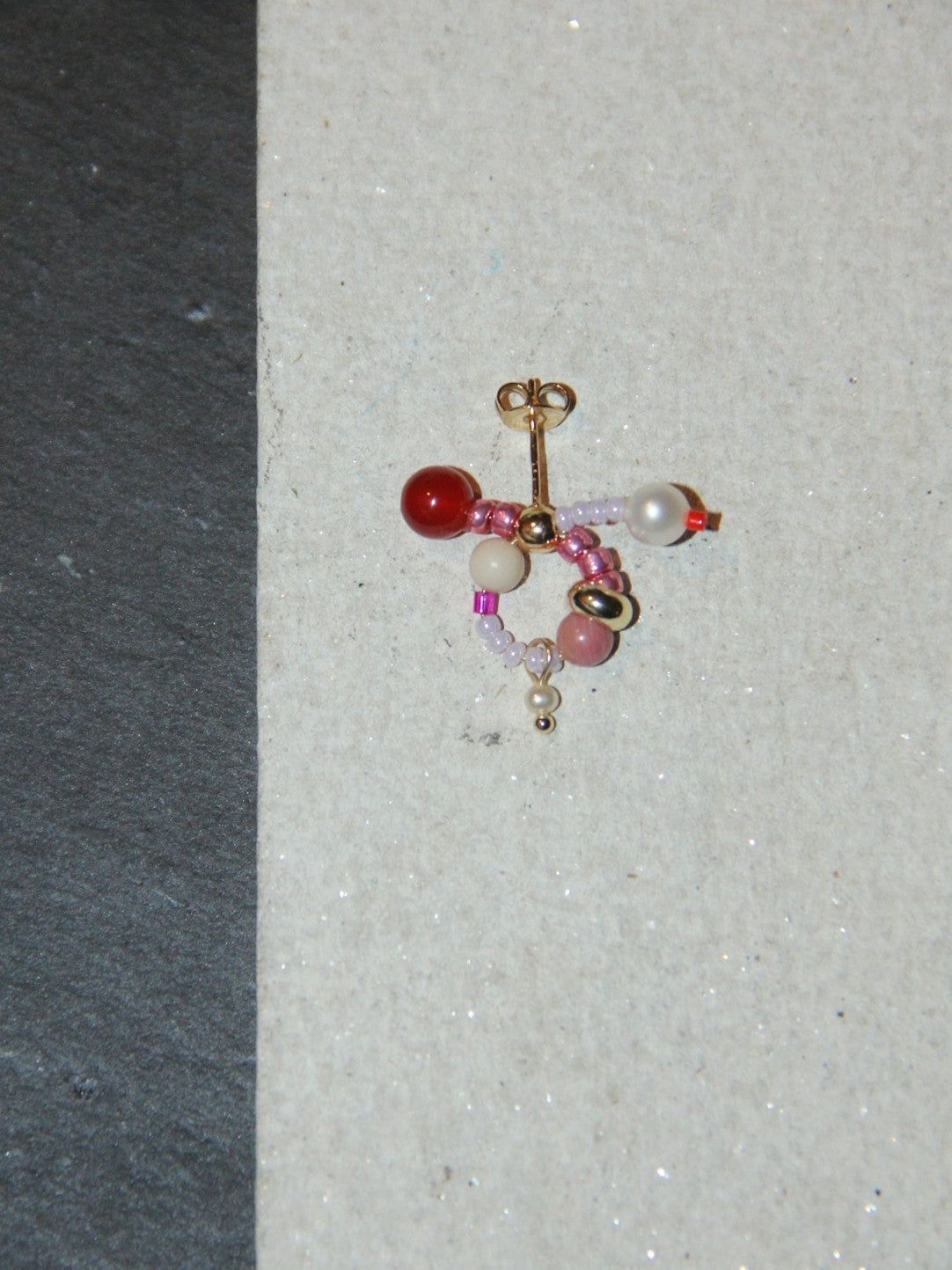Sweet Natural Stone Twisted Beaded Earrings