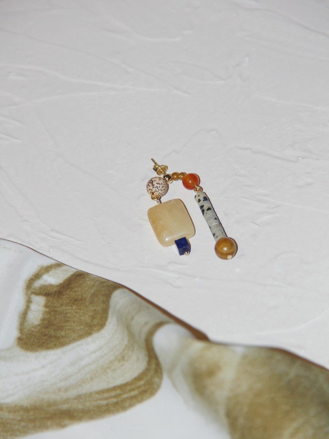 Agate Bodhi Seeds Beaded Earrings