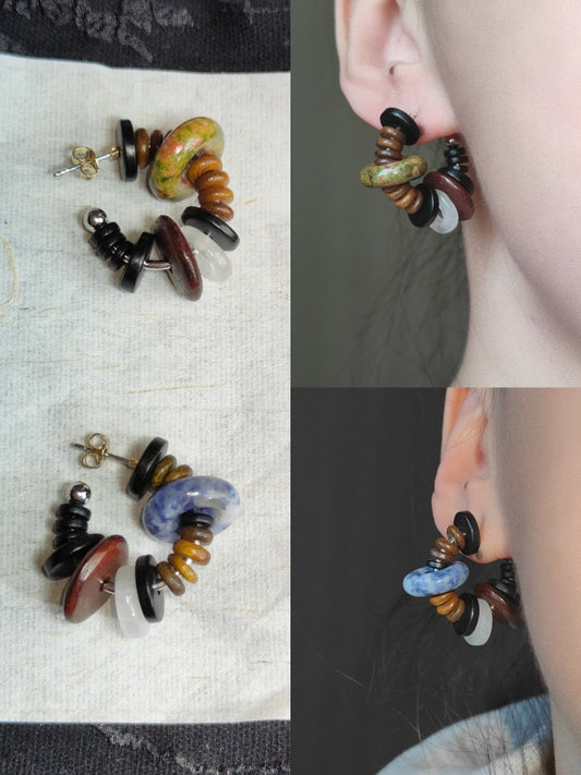 Earth Element Hoop Earrings