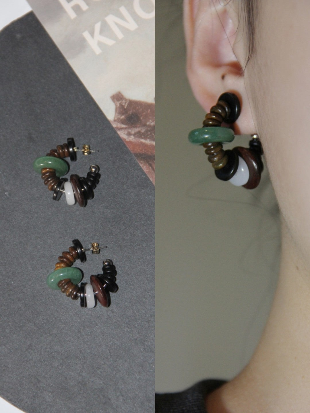 Earth Element Hoop Earrings