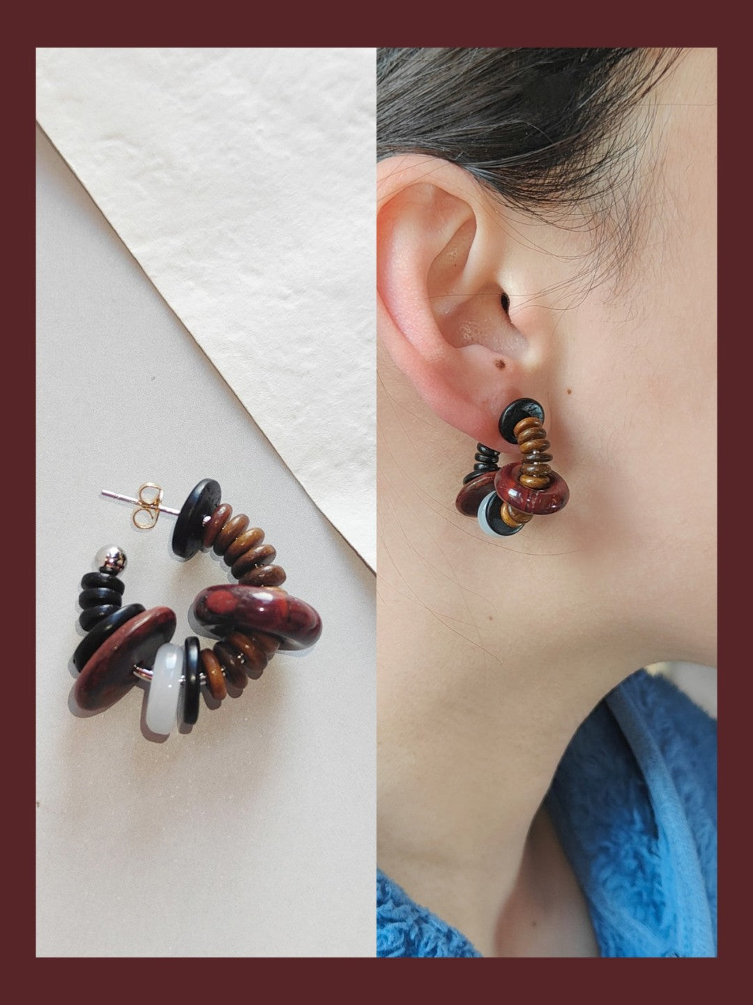 Earth Element Hoop Earrings