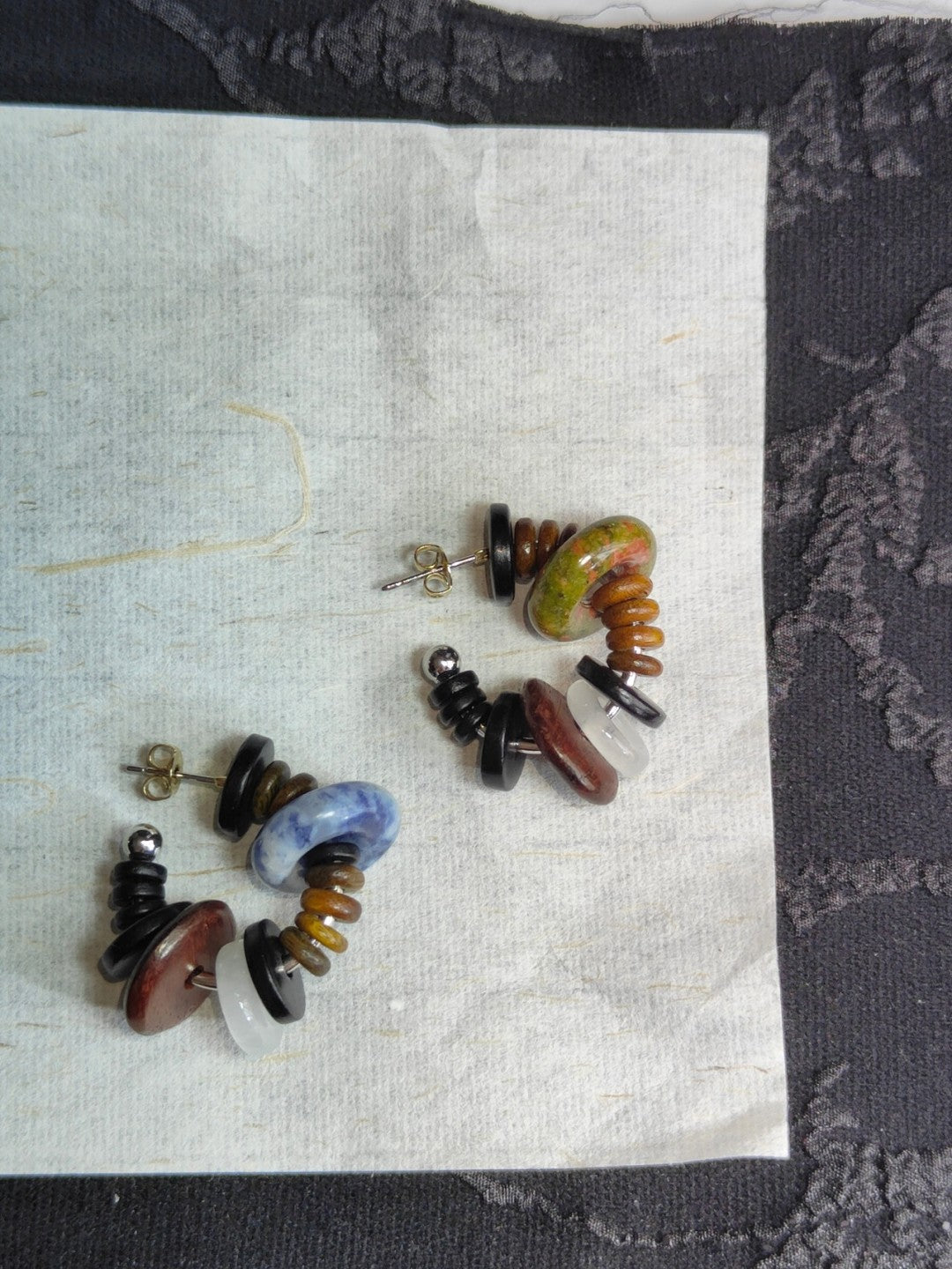 Earth Element Hoop Earrings