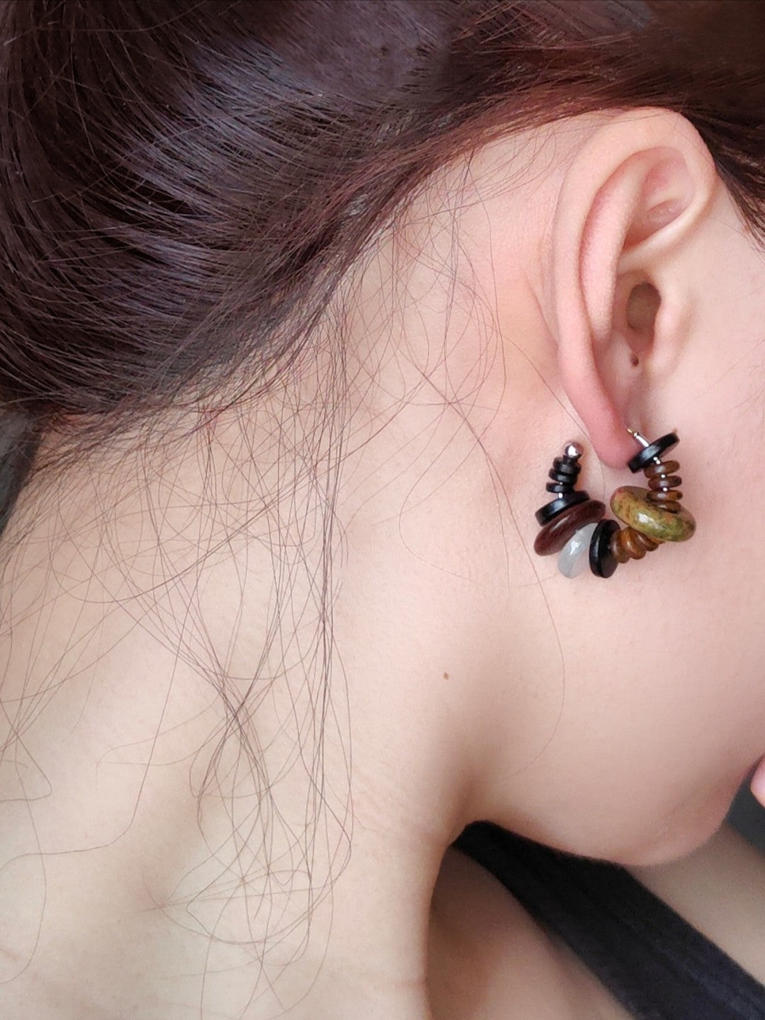 Earth Element Hoop Earrings