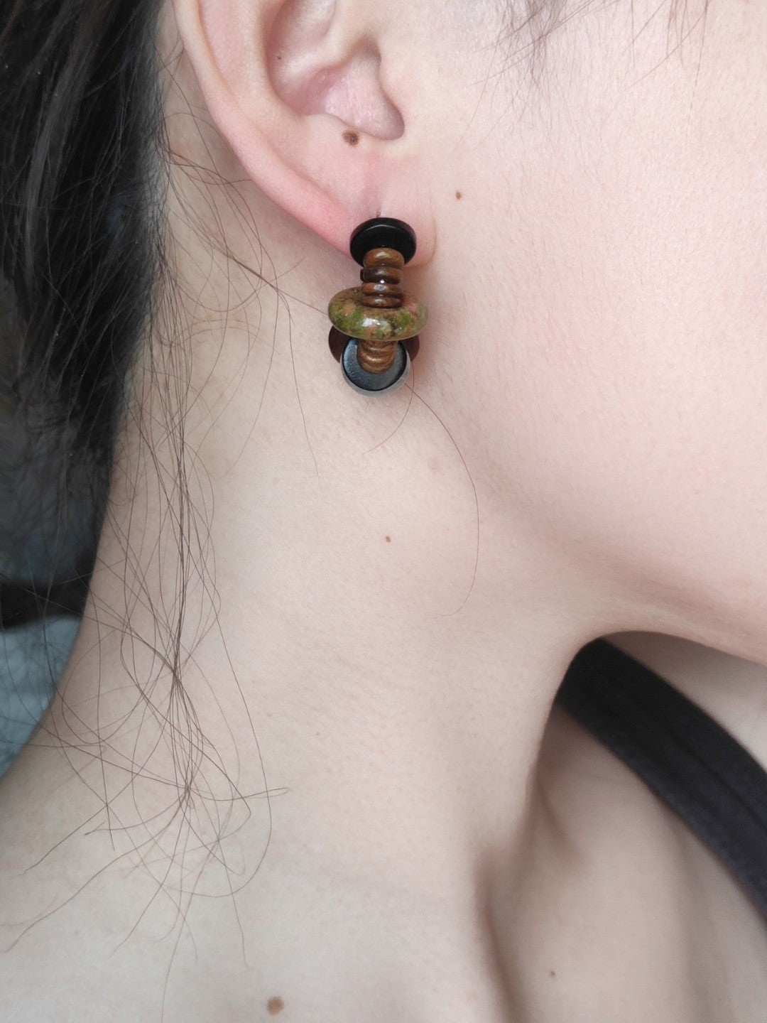Earth Element Hoop Earrings
