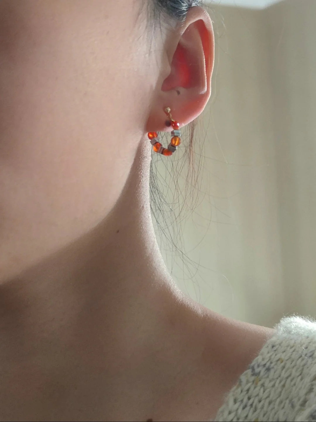 Scarlet & Steel Geometric Earrings