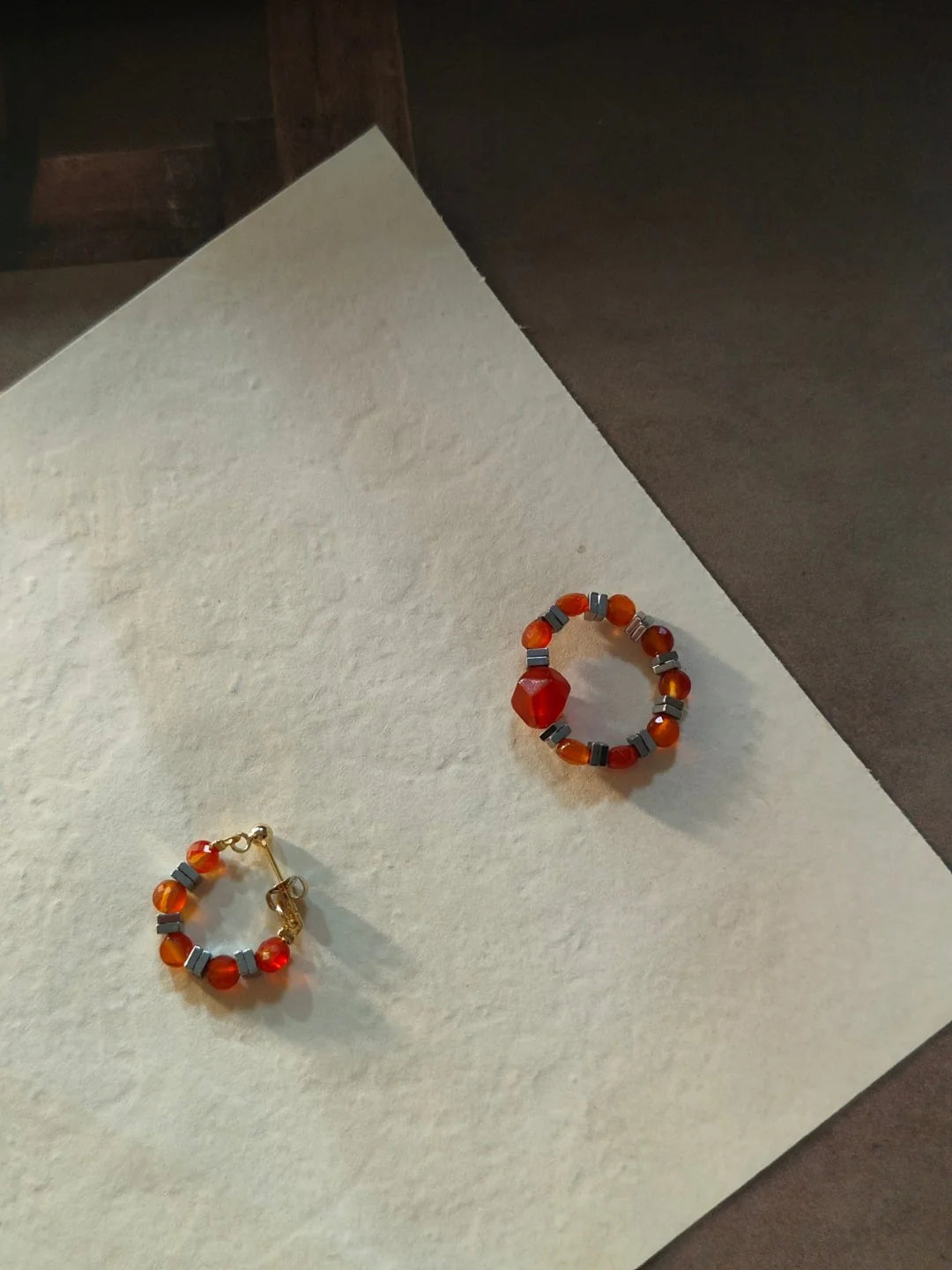 Scarlet & Steel Geometric Earrings