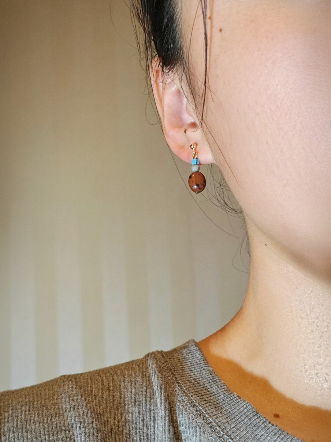 Heritage Red & Turquoise Drop Earrings