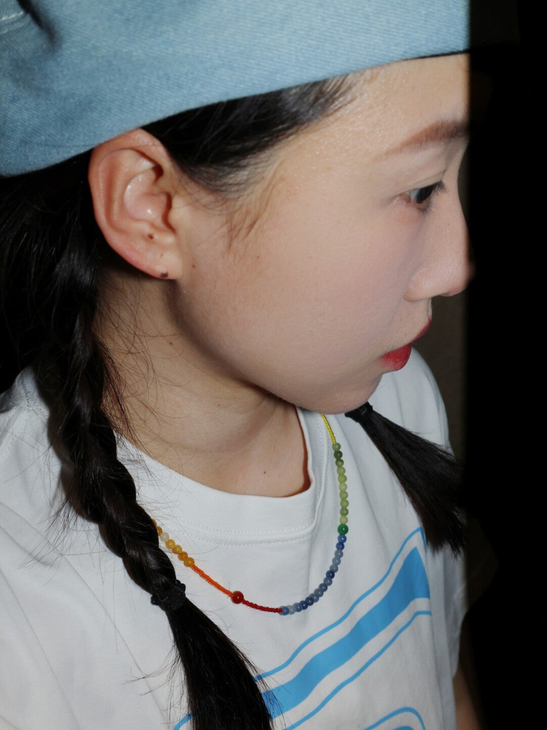 Handmade Rainbow Beaded Necklace